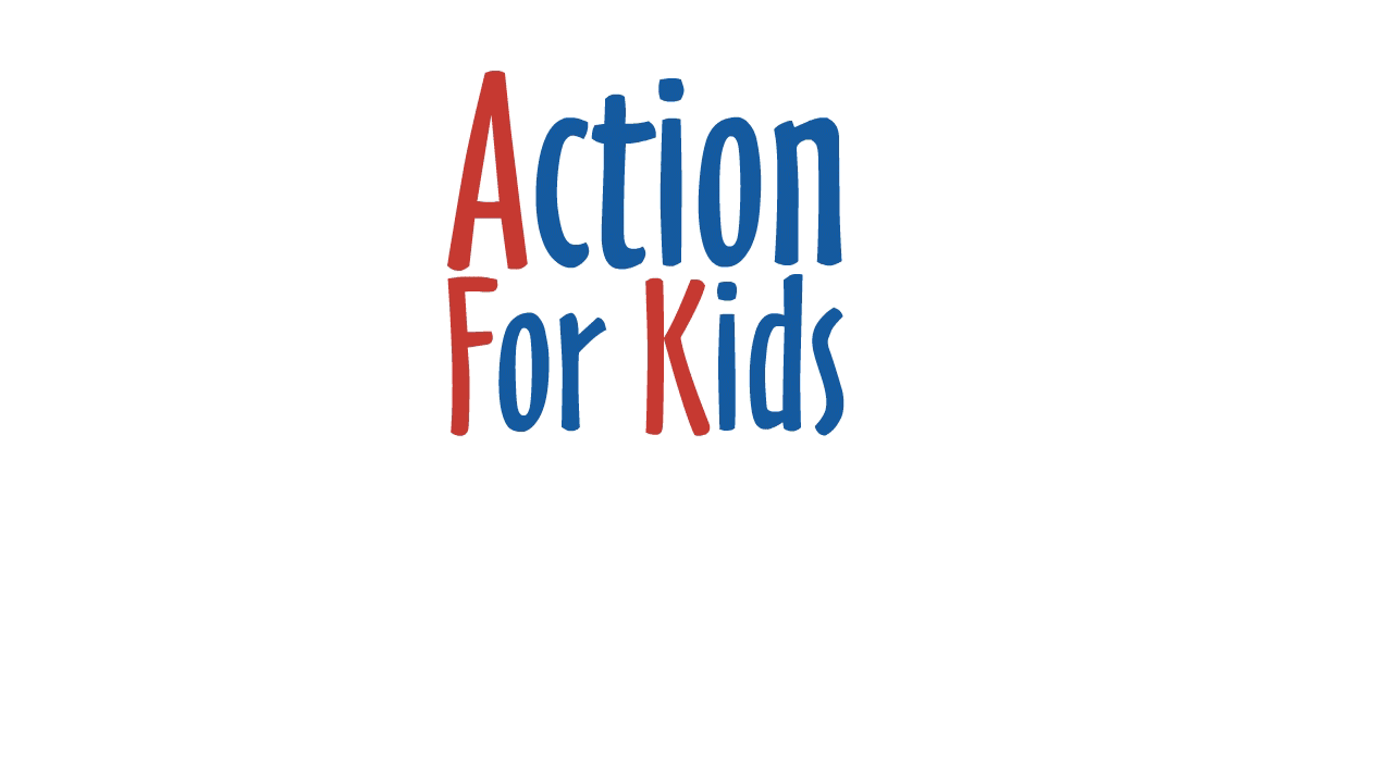 Animated gif, Action For Kids logo turns into my AFK logo